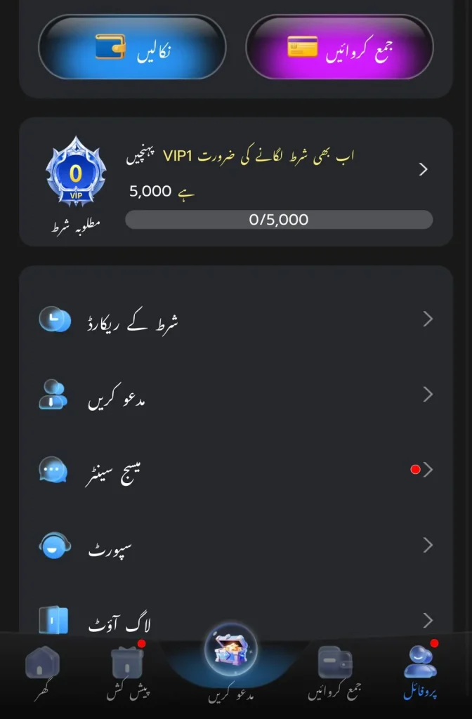 deposit and withdraw